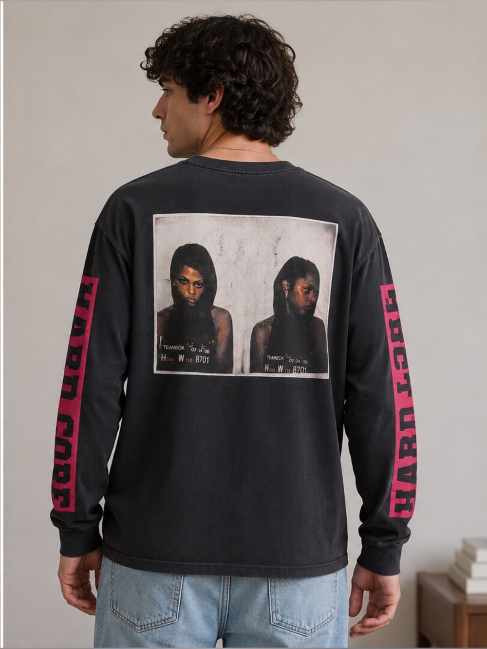 FUCT Lil’ Kim 1996 Mugshot HARD CORE Graphic Long Sleeve T-Shirt Large